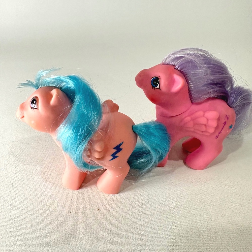 My Little Pony G1 Vintage Baby Firefly & First Tooth Baby North Star Pegasus Lot